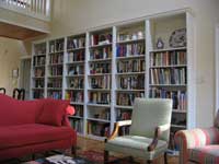 living room bookcase