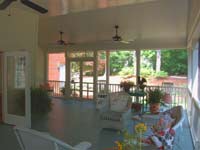 porch interior seating opposite